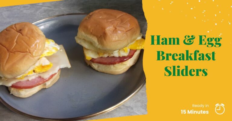 Ham and Egg Breakfast sliders