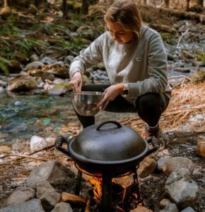 Camping Breakfast Cooking