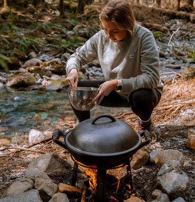 Camping Breakfast Cooking