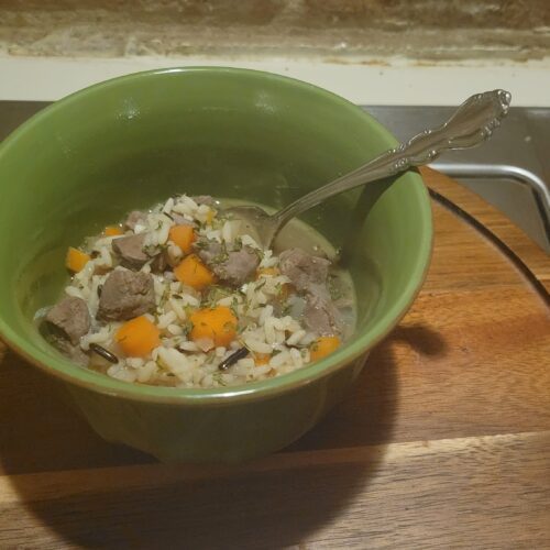 Dove and Wild Rice Soup