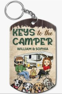 Camping Keychain